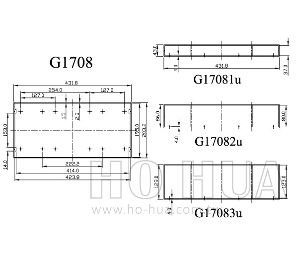 Gainta 塑膠盒 黑(431*203*43mm) G17081UBK