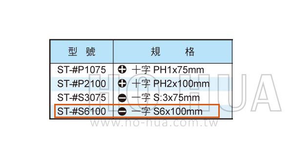 ALSTRONG 不鏽鋼一字螺絲起子6*100MM  ( ALS-ST-#S6100 )