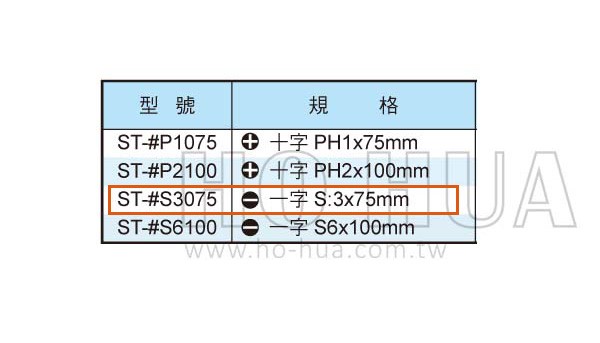 ALSTRONG 不鏽鋼一字螺絲起子3*75MM  ( ALS-ST-#S3075 )