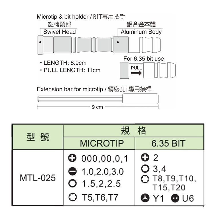 ALSTRONG 彩色精密起子頭25件組  ( ALS-#MTL-025 )