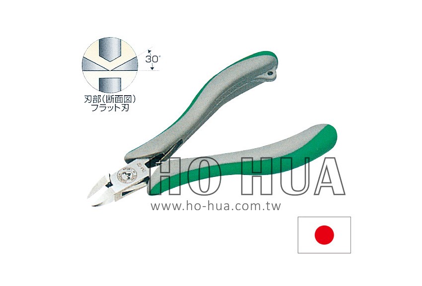 TSUNODA 牛頭日製雙色柄塑膠斜口鉗 PROSTAFF-TM-02