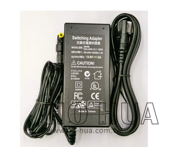 AC 100-240V/DC 13.5V 2A 變壓器 ( AC-13.5V2A )