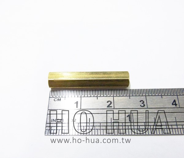 2.5cm 細牙雙母 銅柱
