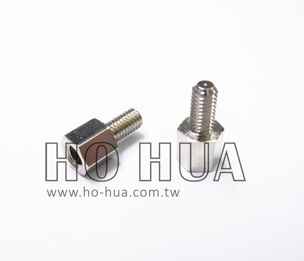 0.5cm 細牙銅柱 鍍鎳