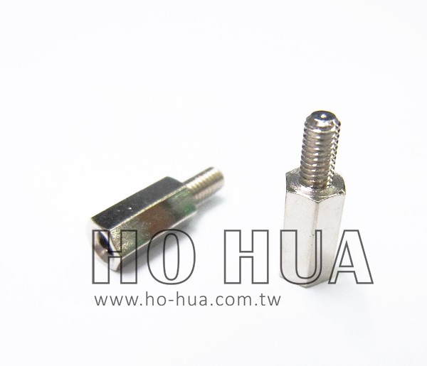 1.0cm 細牙銅柱 鍍鎳