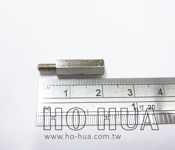 1.5cm 細牙銅柱 鍍鎳