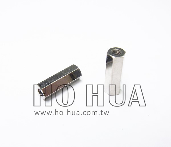 1.5cm 細牙雙母 銅柱 鍍鎳
