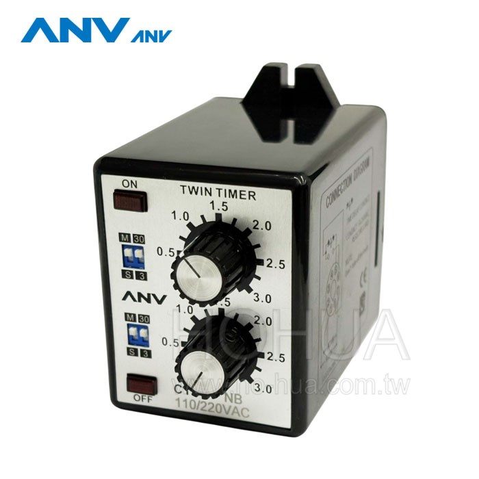 ANV士研 雙調型限時繼電器 CTDV-NB 110/220VAC 3S-30M