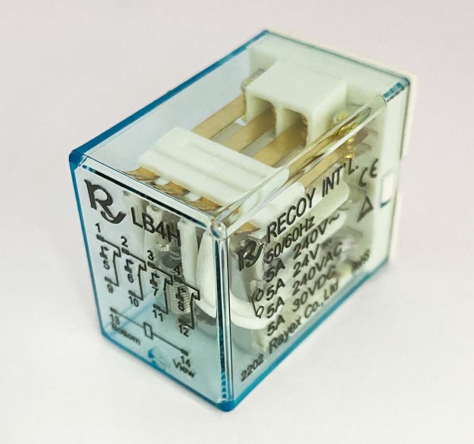 LB4H-24DP"4組接點"繼電器插板 ( LB4H-24DP/DC24V 5A )