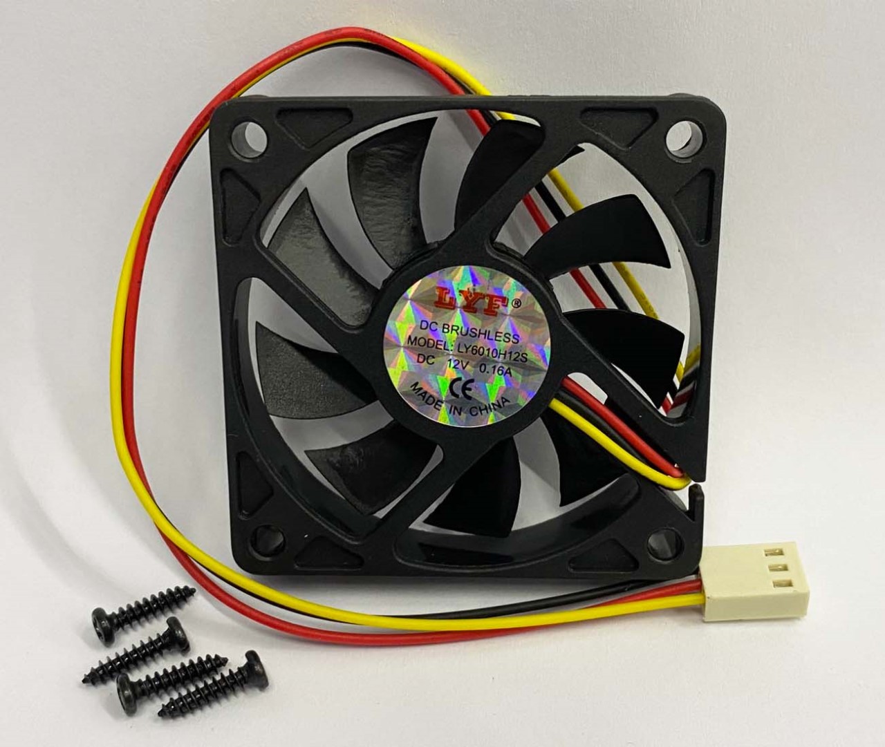 6CM 用風扇 3PIN  ( F-6x6/3P.CR-6 )