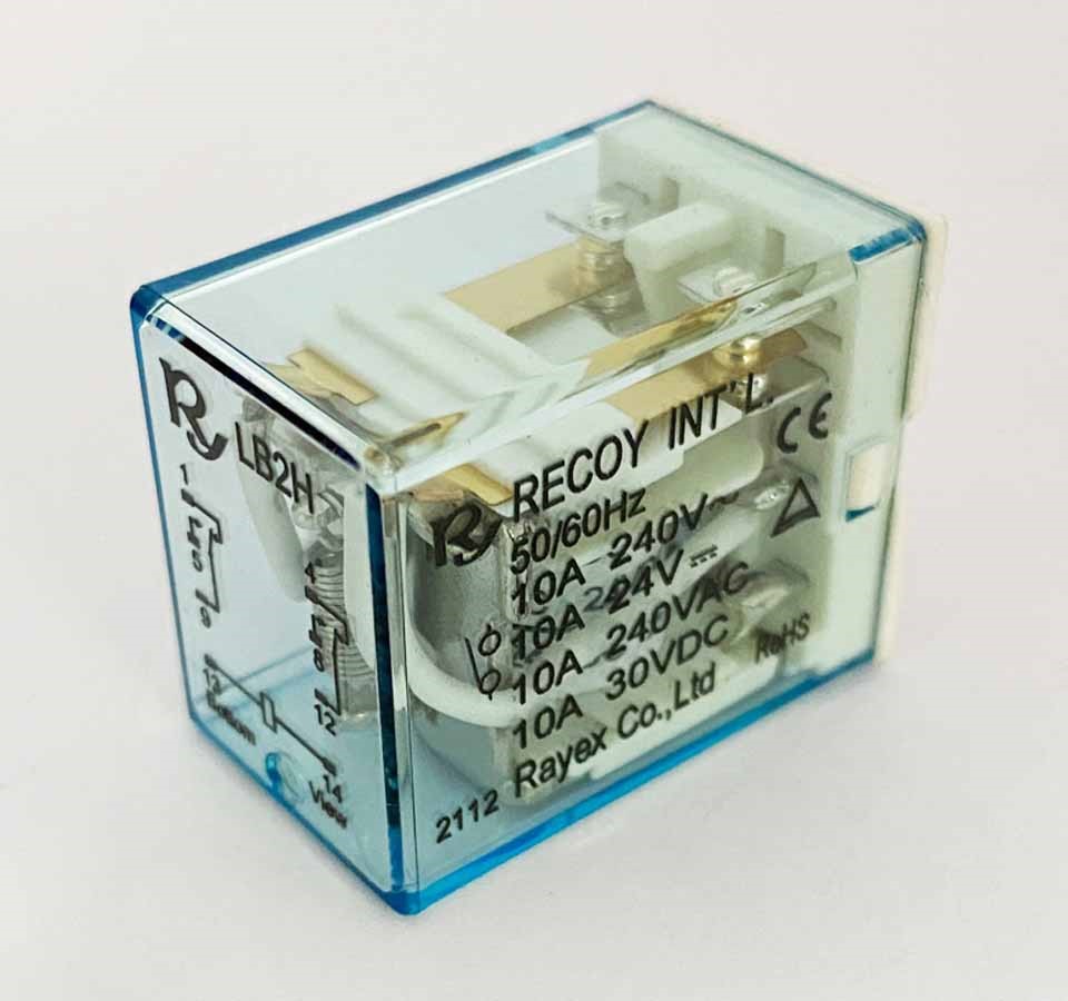 LB2H-24DP"2組接點"繼電器插板 ( LB2H-24DP/DC24V 10A )