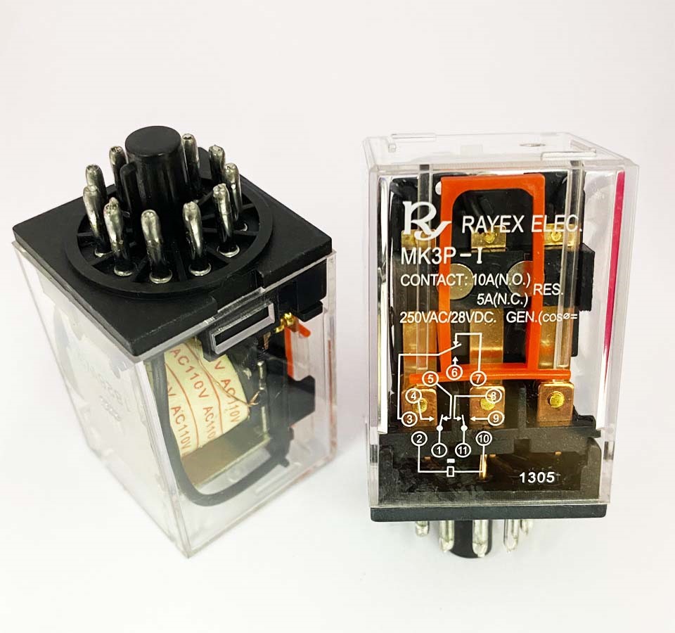 MK-3P 110VAC"3組接點"繼電器 ( MK-3P-110VAC )