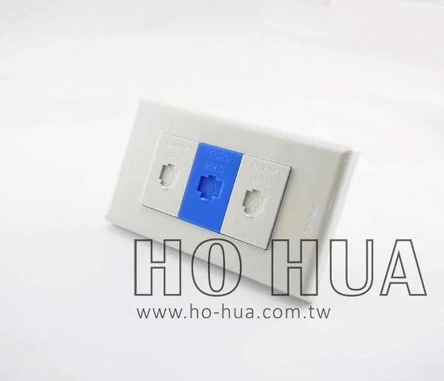 單網路/雙電話插座組合