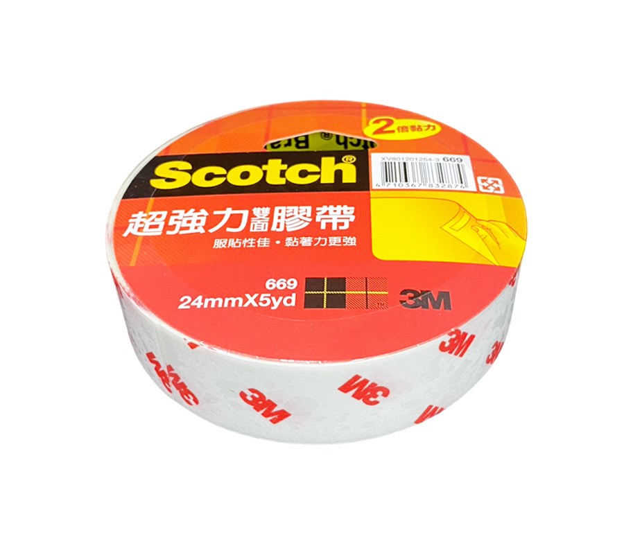 3M 超強力雙面棉紙膠帶