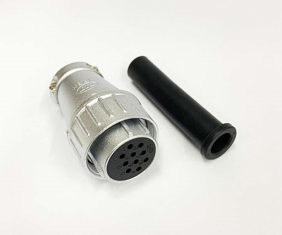 PLT 24Ø 10P金屬接頭/長母頭 ( PLS-2410PF )