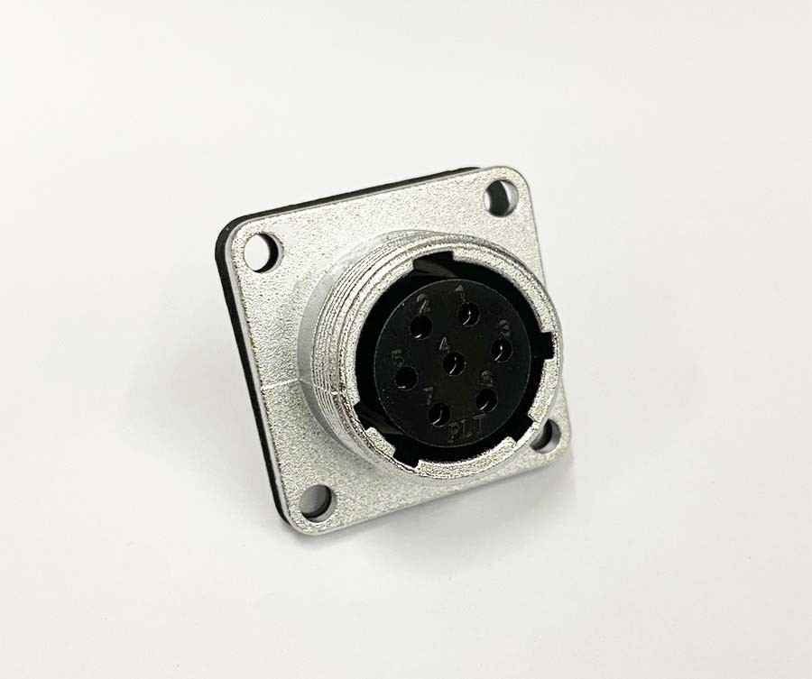 PLT 20Ø 7P 方型短母 金屬固定座  ( PLS-207RF )