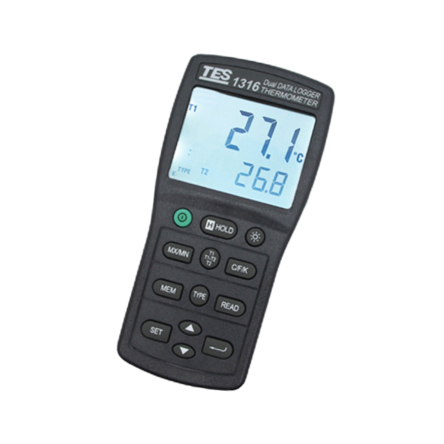 TES 記憶式雙顯示溫度計 TES-1316