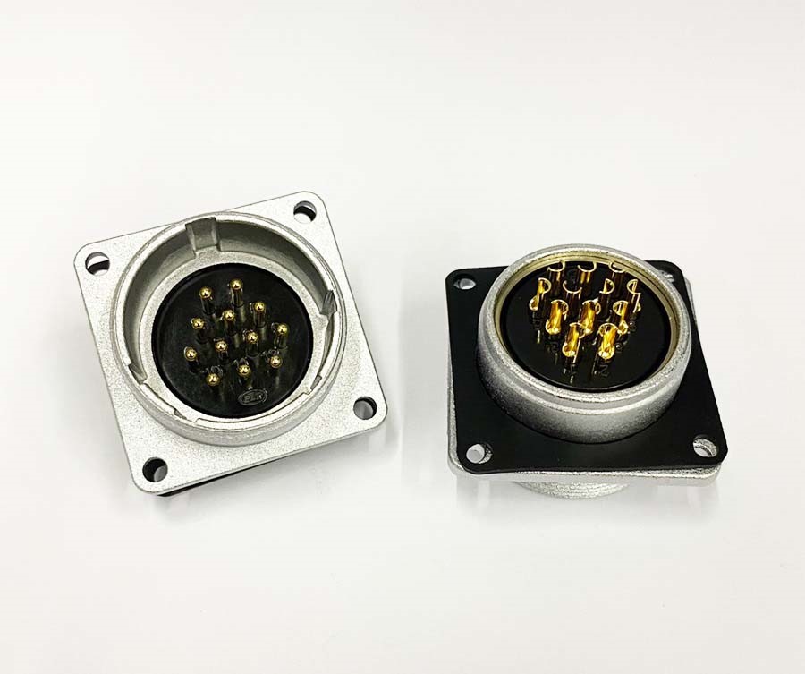 PLT 28Ø 12P 方型短母 金屬固定座 ( PLS-2812RM )
