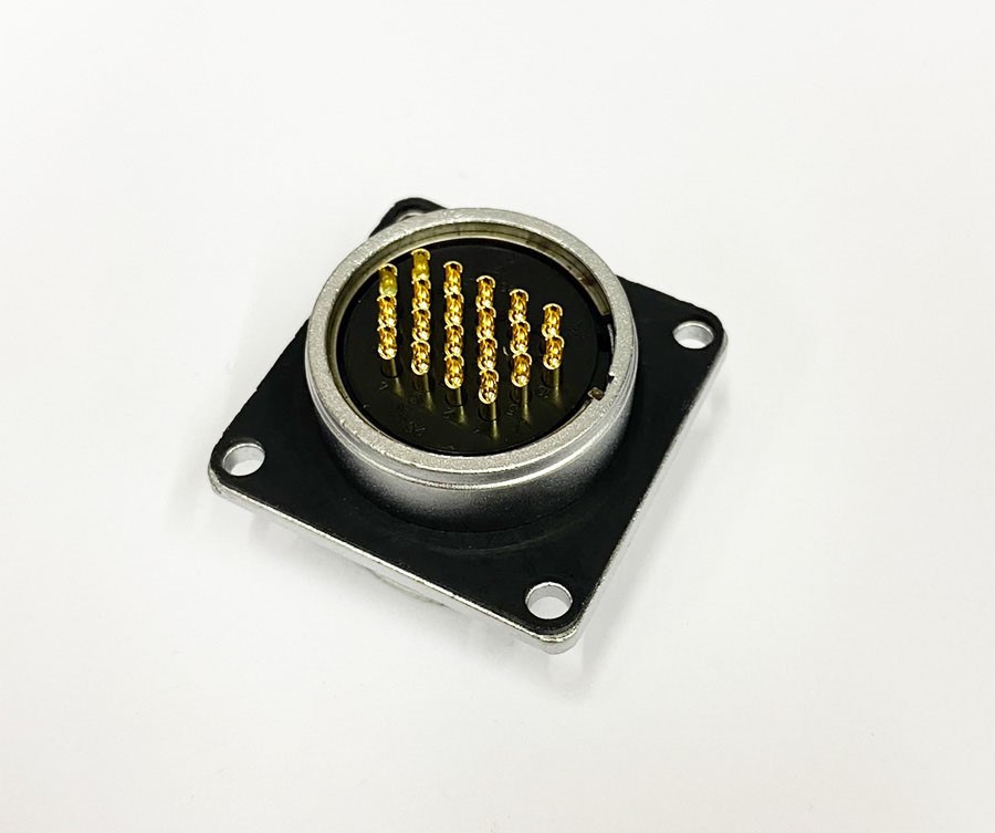 PLT 28Ø 20P 方型短母 金屬固定座 ( PLS-2820RF )