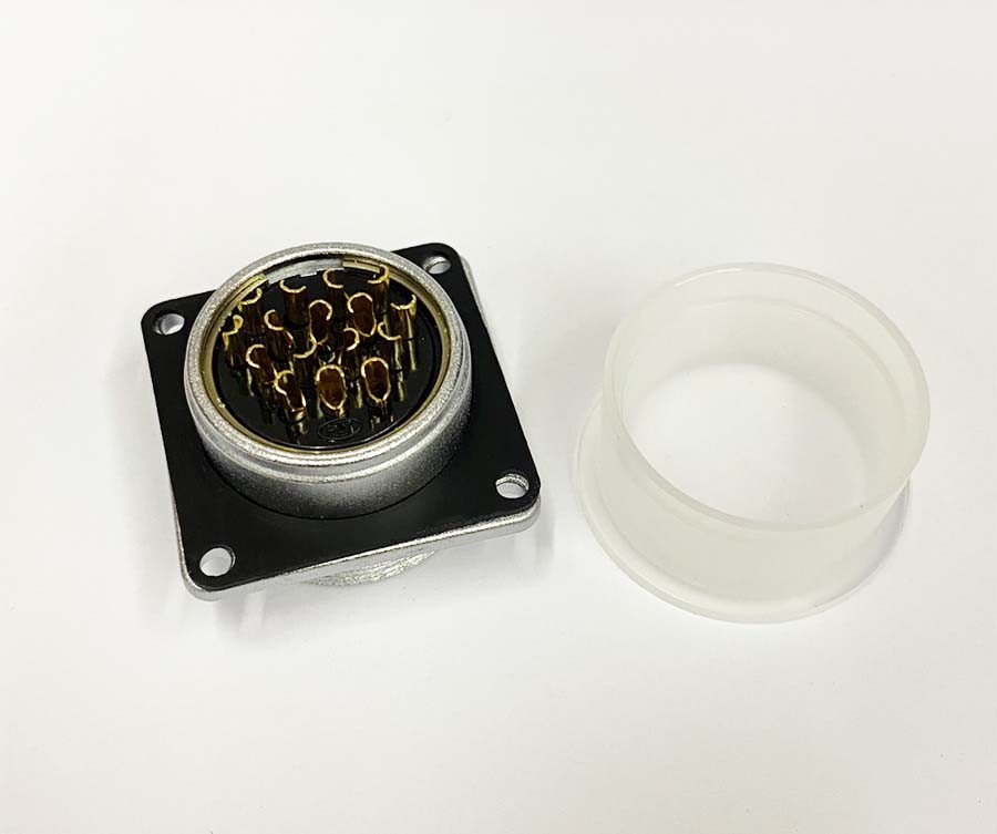 PLT 28Ø 16P 方型短母 金屬固定座 ( PLS-2816RF )