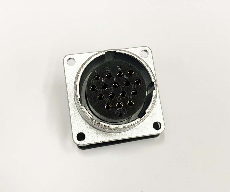 PLT 28Ø 16P 方型短母 金屬固定座 ( PLS-2816RF )