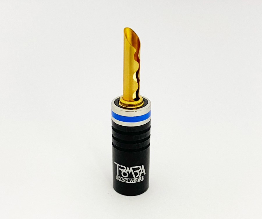 TROMBA 波浪型插頭(藍)無磁金 ( BP-239BL(5mm) )