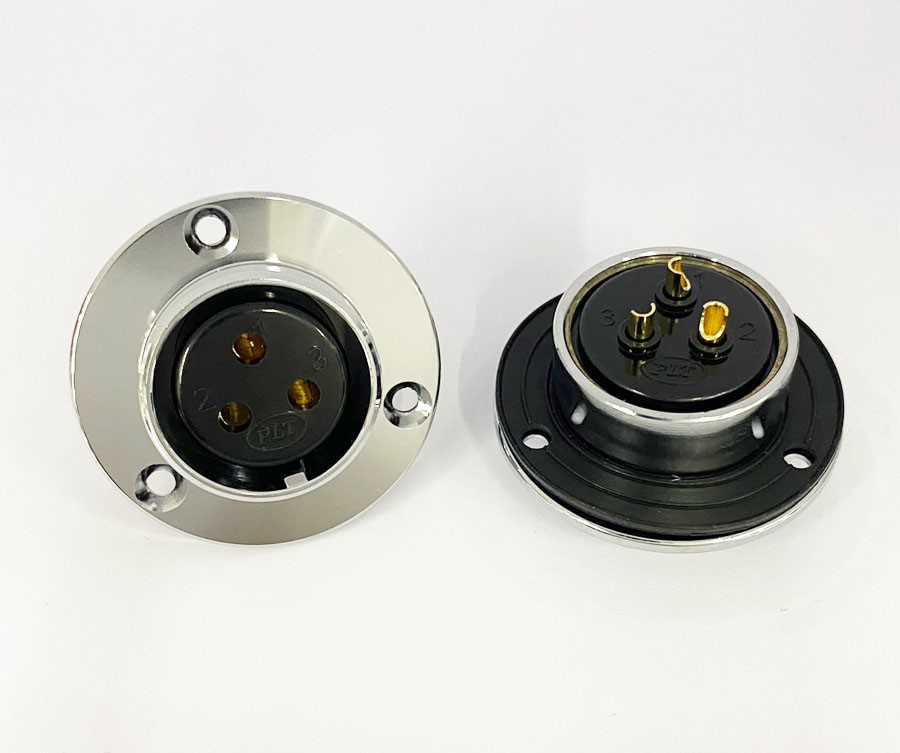 PLT 30Ø 3P短母座/金屬固定座 ( PLT-303RF )