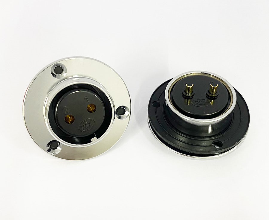 PLT 30Ø 2P短母座/金屬固定座 ( PLT-302RF )
