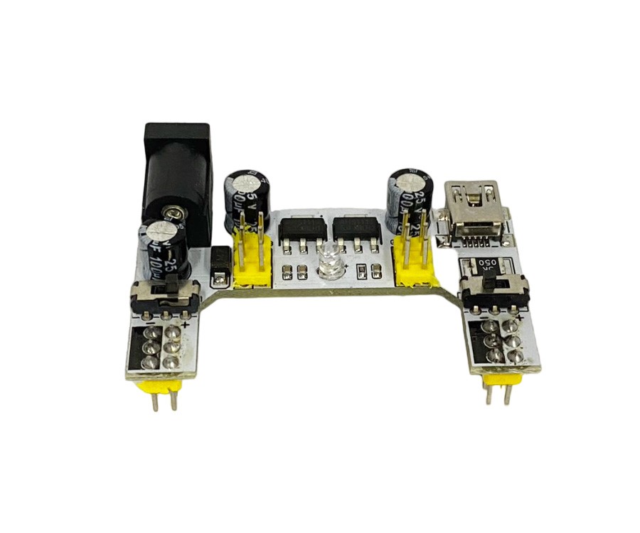 麵包板專用電源模組 ( in:7~12V o:3.3V~5V可切換 )