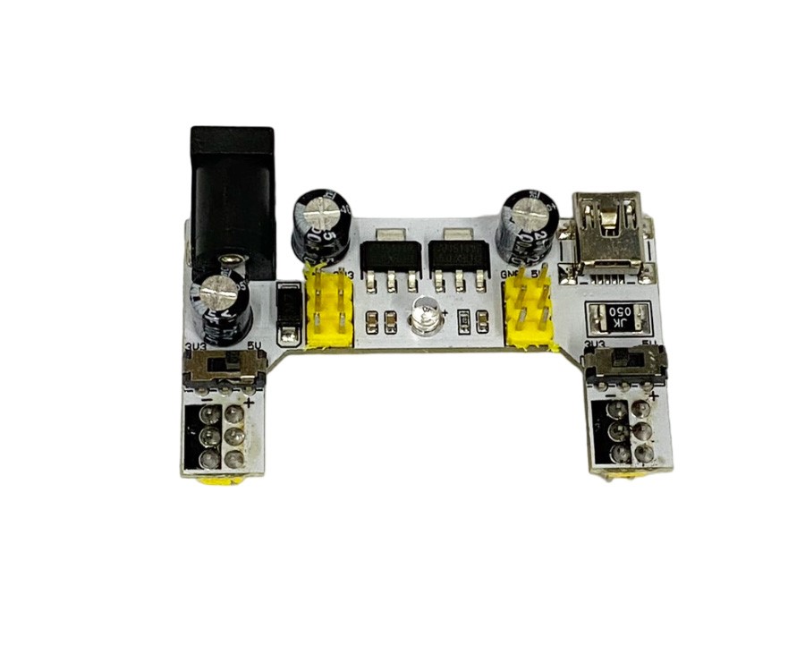 麵包板專用電源模組 ( in:7~12V o:3.3V~5V可切換 )