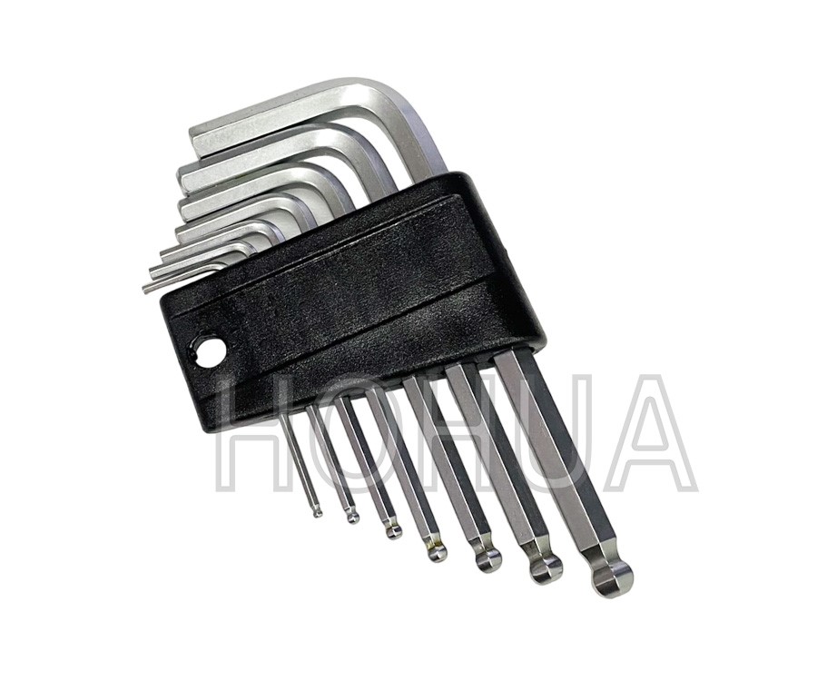 ALSTRONG 公制S2鋼白球短型六角板手組7pcs ( ALS-HX-CDB-07MS )