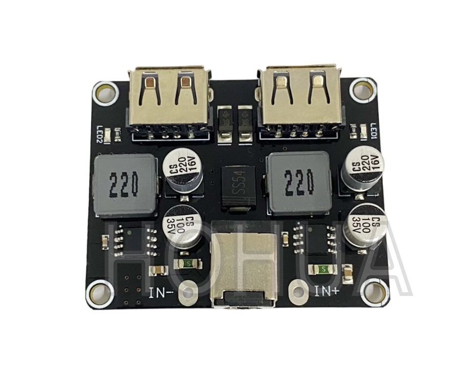 QC3.0雙USB降壓快充板模組