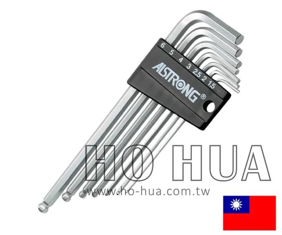 ALSTRONG 公制S2鋼白球超長六角板手組7pcs ( ALS-HX-CDB-07ML )