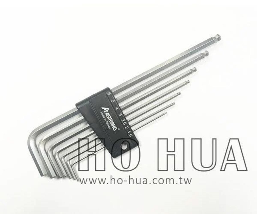 ALSTRONG 公制S2鋼白球超長六角板手組7pcs ( ALS-HX-CDB-07MX )