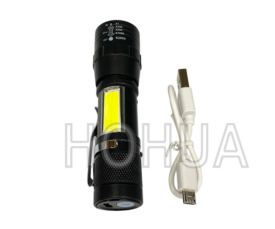 超亮LED USB充電手電筒
