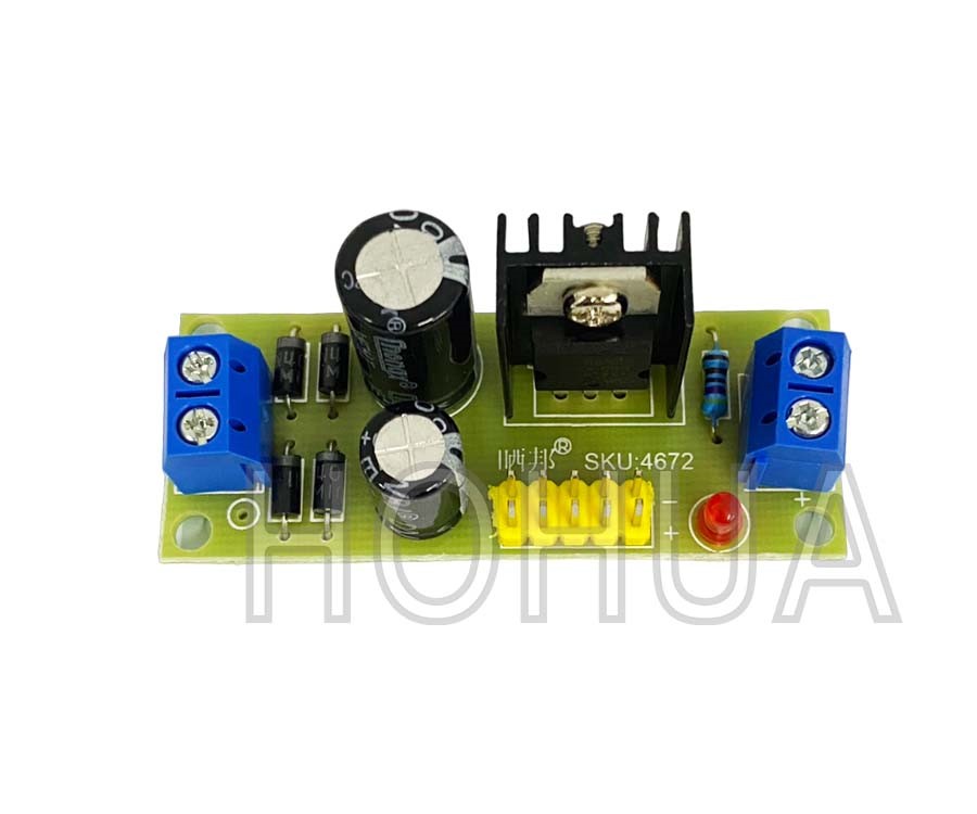 LM7805穩壓模組 ( in:7.5~20V o:5V 1.2A(MAX) )