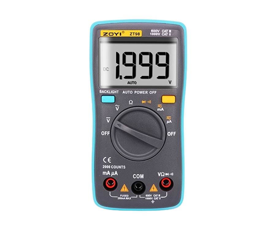 ZOYI 掌上型多功能數位電錶  ZT-98