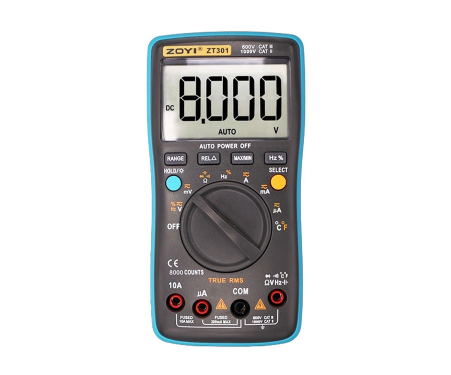 ZOYI 高精度多功能數位電錶  ZT-301