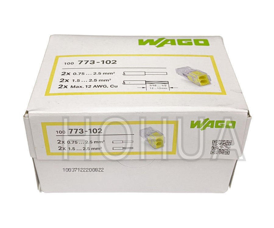 WAGO 2.5mm/2快接端子2P  773-102