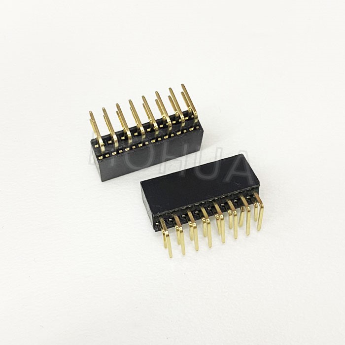 排母 2*08 雙排 90° ( D21-16P/2pcs )