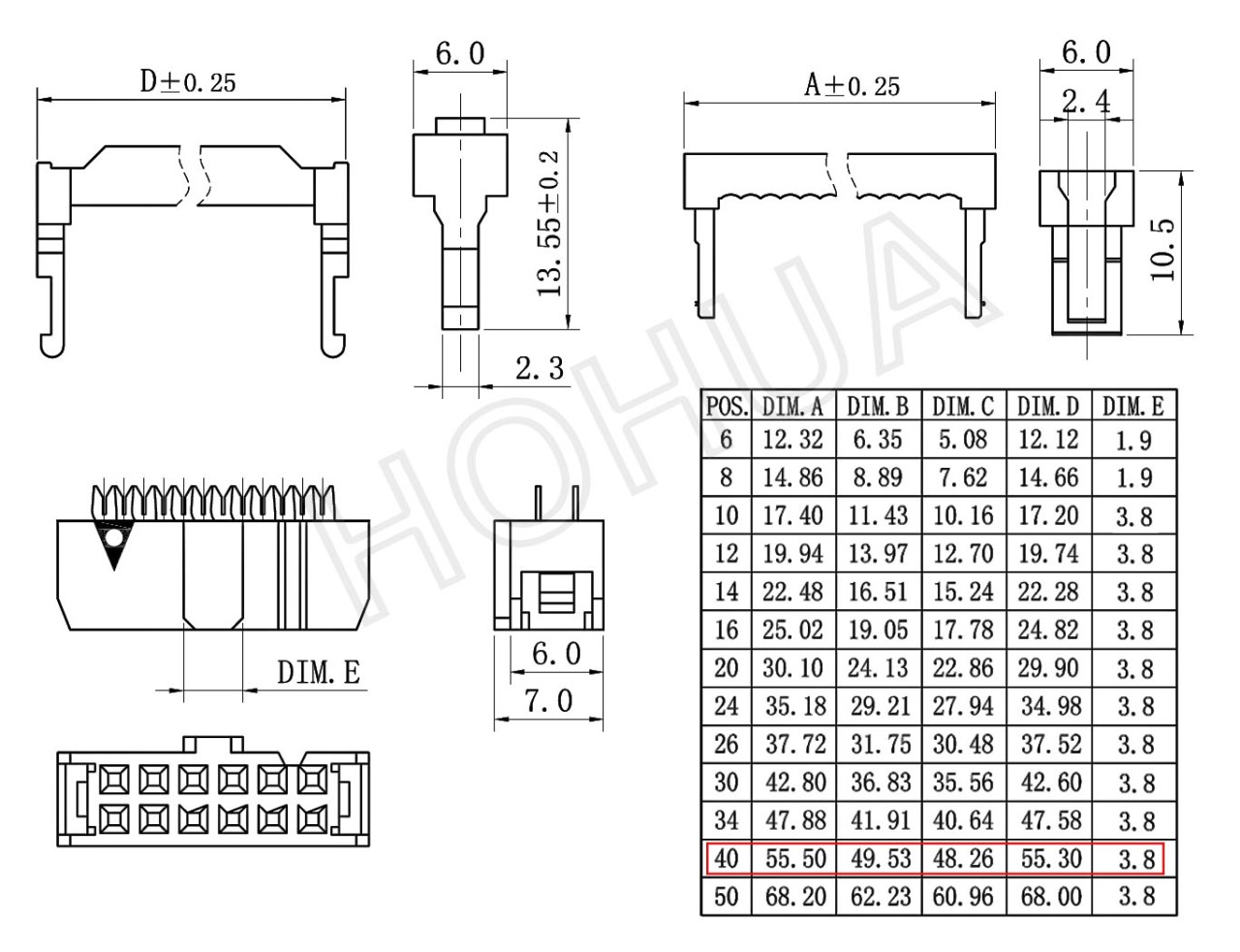 40P牛角母 ( D01-40P ) 2pcs