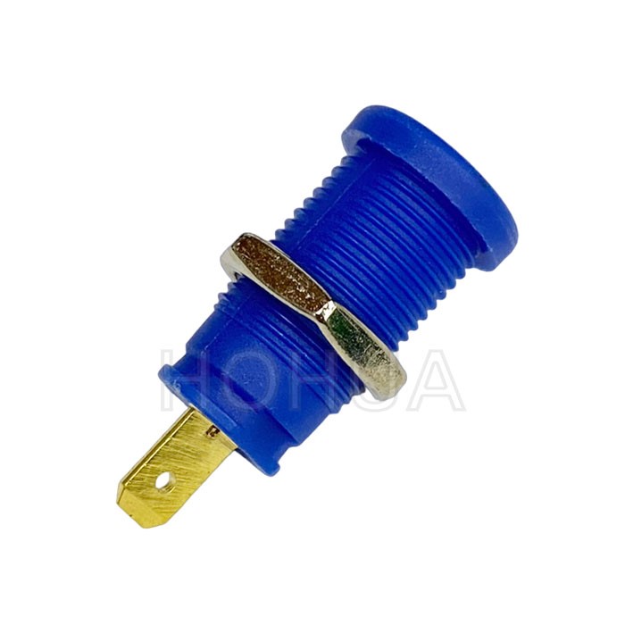 4mm 鍍金香蕉座 KEG-4BL