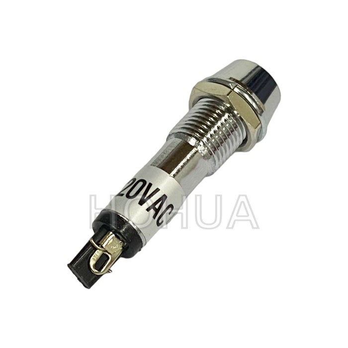 銅殼井型紅殼指示燈 220AC