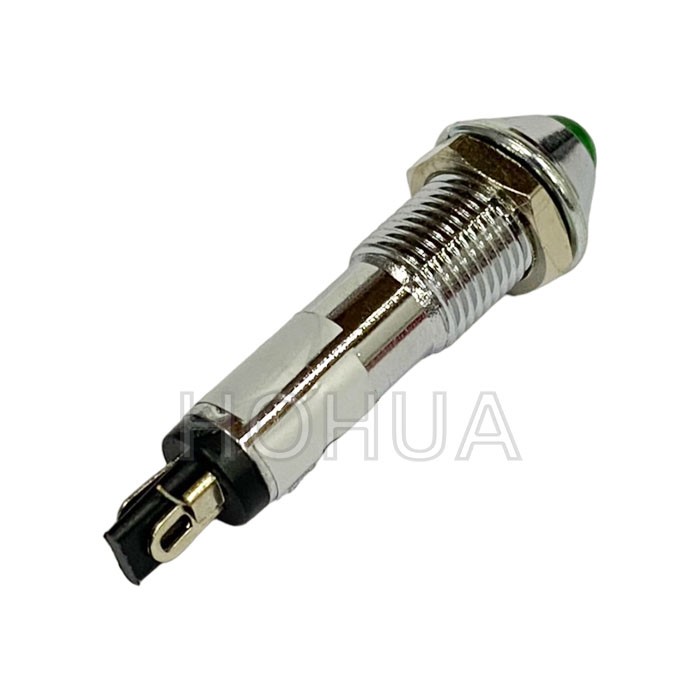 銅殼尖型綠殼指示燈 24VDC