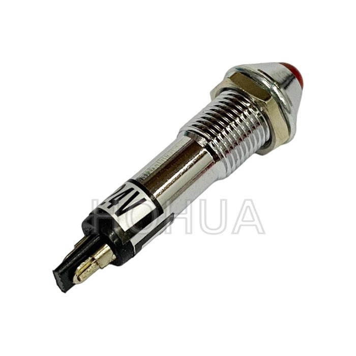 銅殼尖型紅殼指示燈 24VDC
