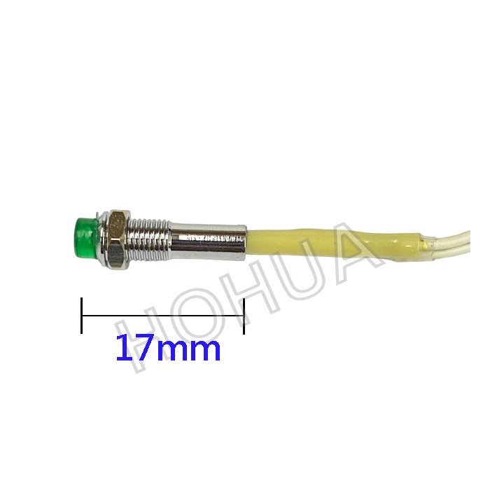 霓虹指示燈 24VDC 綠殼 4.5mm