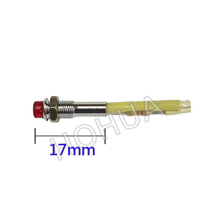 霓虹指示燈 24VDC 紅殼 4.5mm