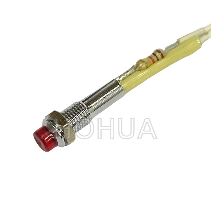 霓虹指示燈 12VDC 紅殼 4.5mm