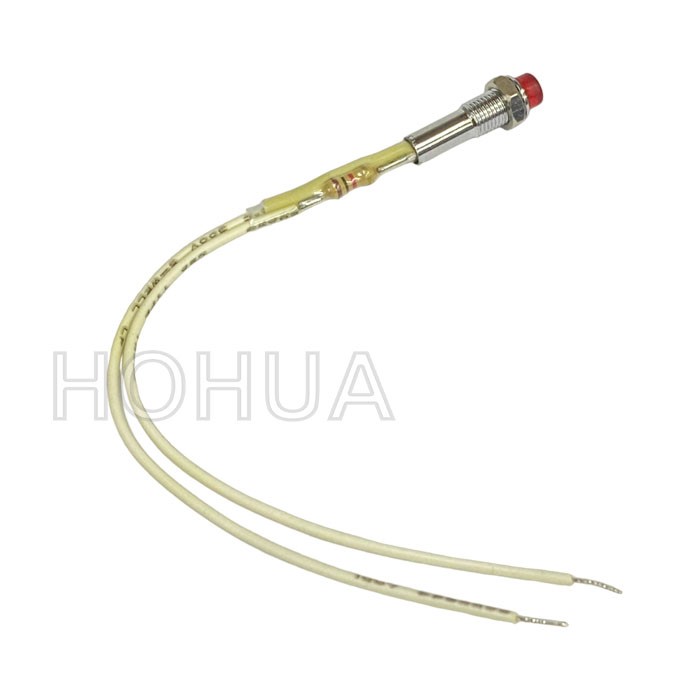 霓虹指示燈 12VDC 紅殼 4.5mm
