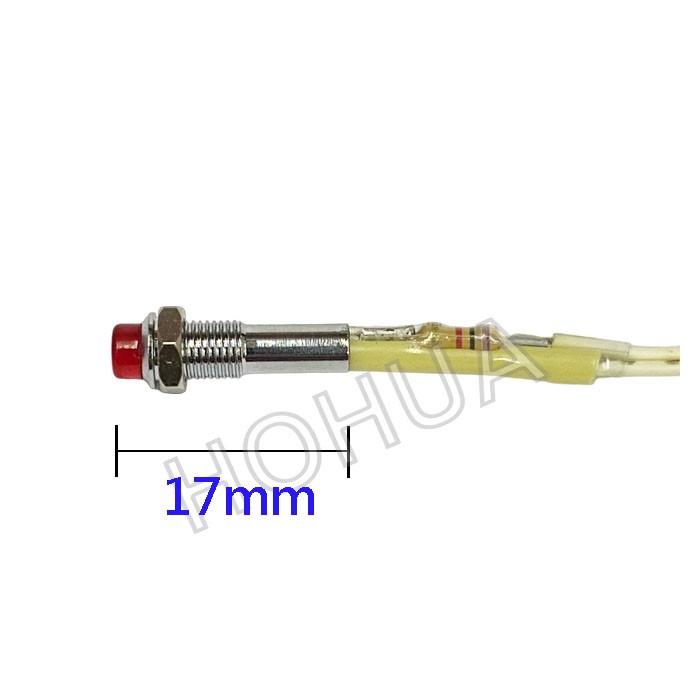 霓虹指示燈 12VDC 紅殼 4.5mm